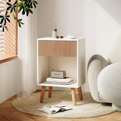 Fluted Nightstand, Modern Bedside Table - Image 6