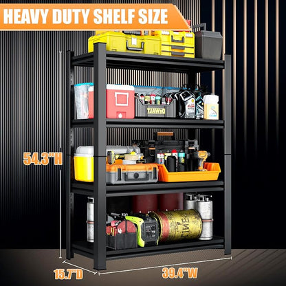 39.4" W Garage Shelving Heavy Duty Metal Shelving 2400LBS Storage Shelves - Image 2