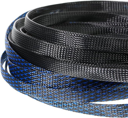Xuniea 96ft Wire Loom Braided Cable Sleeve Covers Cord Management - Image 5