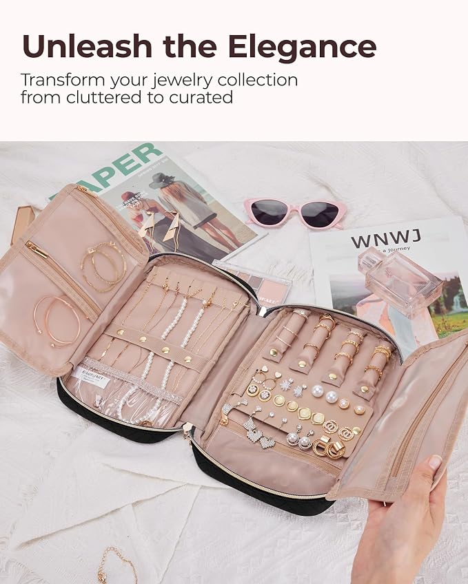 BAGSMART Jewelry Organizer Bag Travel Jewelry Storage Cases - Image 2