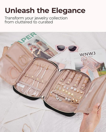 BAGSMART Jewelry Organizer Bag Travel Jewelry Storage Cases - Image 2