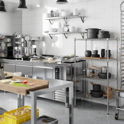 18" Deep x 30" Wide x 54" Height Wire Shelving Kit | 4-Tier | NSF Commercial - Image 5