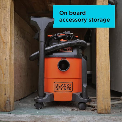 BLACK+DECKER Shop Vacuum Wet and Dry, 4 Gallon 3-in-1 Portable Shop Vac - Image 7