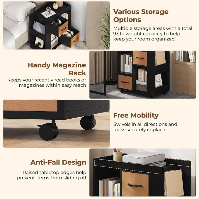 Yaheetech Narrow Side Table - Image 5