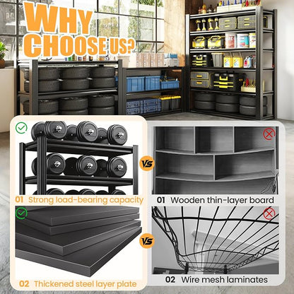 62" H Garage Shelving, Heavy Duty Storage Shelves, Garage Storage Shelves - Image 3