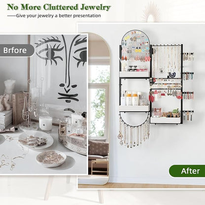 Keebofly Wall Mount Hanging Jewelry Organizer - Image 4