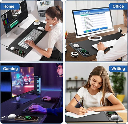 Magnetic Wireless Charging Mouse Pad, 27.5"x11.8" Gaming Desk Mat - Image 4