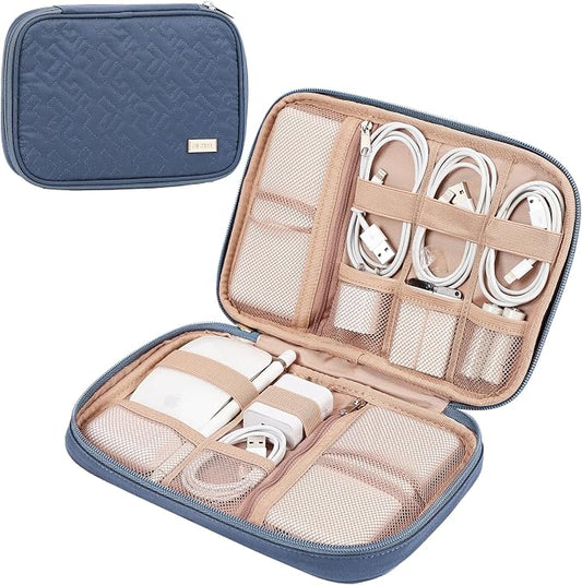 NISHEL Travel Cord Organizer Case, Tech Electronic Bag, Essentials by NISHEL