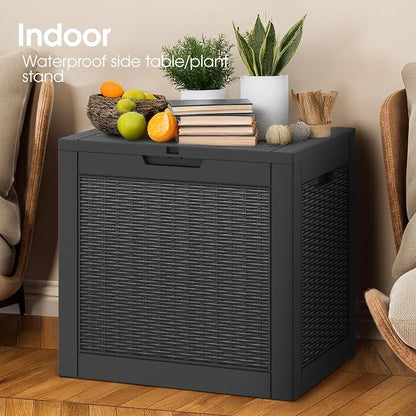 31 Gallon Outdoor Storage Deck Box Waterproof, Garden Tool, Backyard Cushion - Image 4