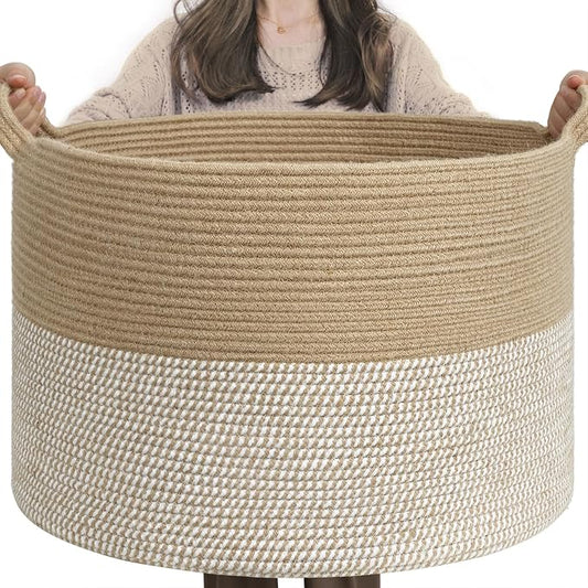 INDRESSME Extra Large Woven Baskets by INDRESSME