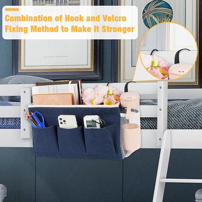 Bedside Caddy Bedside Organizer Bedside Storage Caddy - Image 2