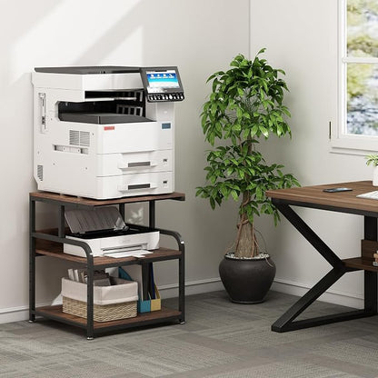 23.6" Deep Extra Large Printer Stand, 3 Tier Printer Table - Image 7