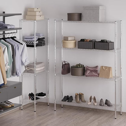 14" Deep x 54" Wide x 74" Height Wire Shelving Kit | 4-Tier | NSF Commercial - Image 2