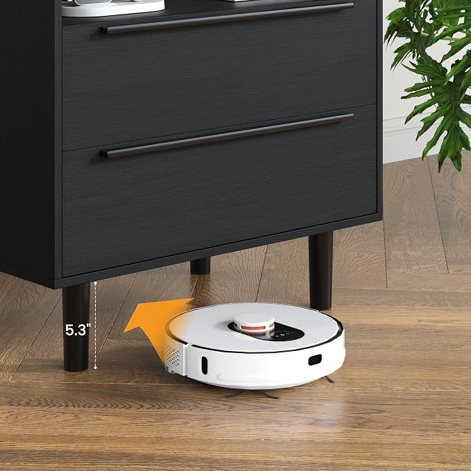 Set of 2 Modern Black Nightstands - Image 6