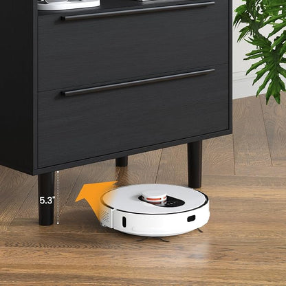 Set of 2 Modern Black Nightstands - Image 6