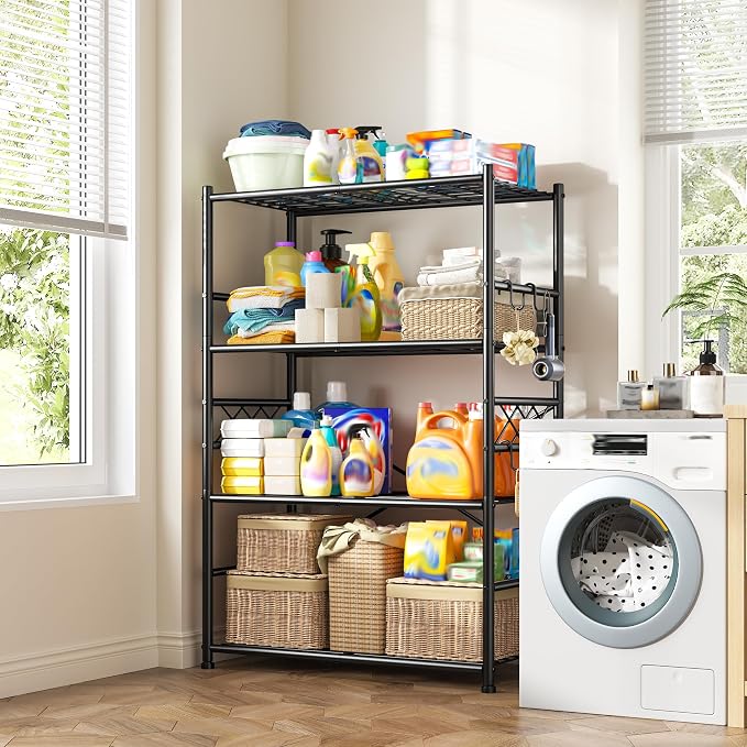 Storage Shelves 4-Tier Large Capacity Metal Shelving - Image 7