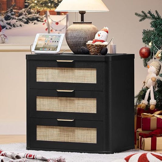 LEYAOYAO Rattan Night Stand by LEYAOYAO-Findtheshiningpointofyourideallife%EF%BC%81