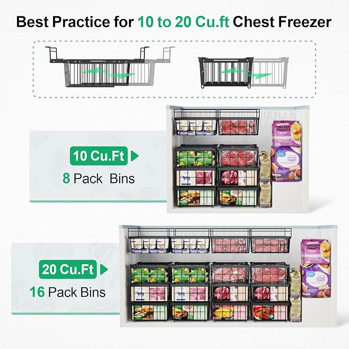 iSPECLE Deep Freezer Organizer Bins - Image 6