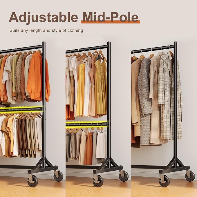 HOKEEPER Z Rack for Clothing Heavy Duty Clothes Rack Hold 550 LBS Commercial - Image 5
