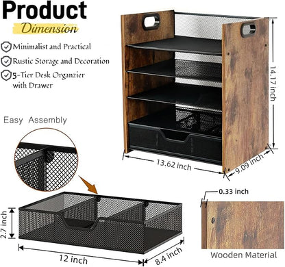 Wood Desk Organizer - Image 2