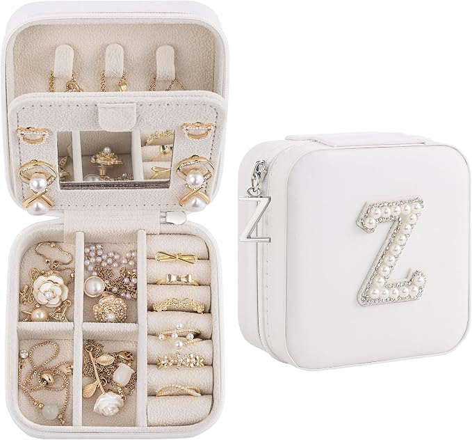 Birthday Gifts For Women with Initial Jewelry Box, Travel Case for Ladies by Unknown