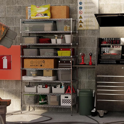 21" Deep x 48" Wide x 86" Height Wire Shelving Kit | 8-Tier | NSF Commercial - Image 7