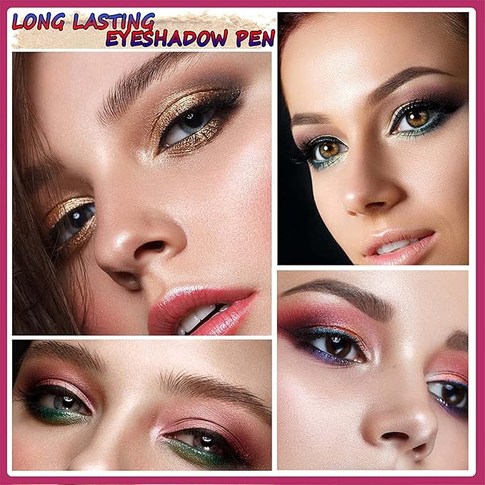 Silver Gray Eyeshadow Stick Makeup, Highlighter Matte Cream Eye Shadow Pencil - Image 6