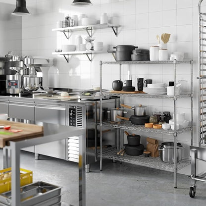 18" Deep x 42" Wide x 54" Height Wire Shelving Kit | 4-Tier | NSF Commercial - Image 6
