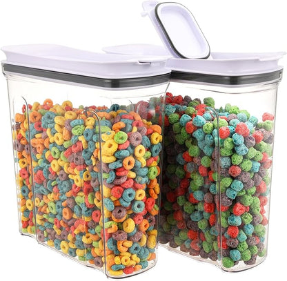 FreshKeeper Cereal Containers Storage Set, Airtight Food Storage Container by FreshKeeper