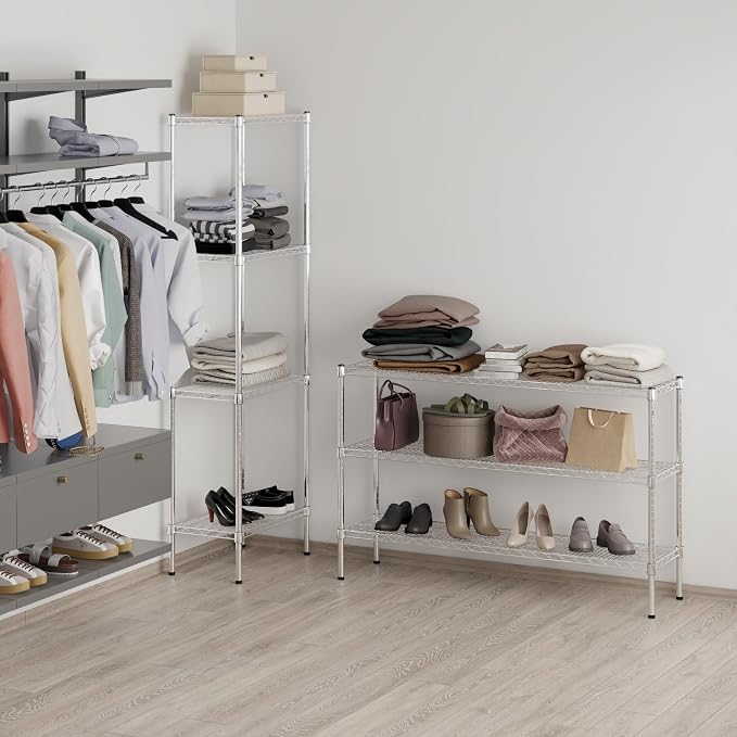 14" Deep x 54" Wide x 34" Height Wire Shelving Kit | 3-Tier | NSF Commercial - Image 7