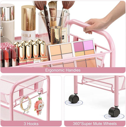 TOOLF 3 Tier Rolling Utility Cart - Image 4