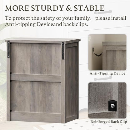 3-Drawer Dresser for Bedroom, Small Wooden Chest of Drawers - Image 6