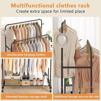 Laiensia Double Rods Garment Rack - Image 8
