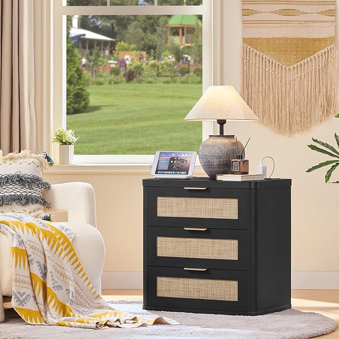 LEYAOYAO Rattan Night Stand Set of 2 - Image 8