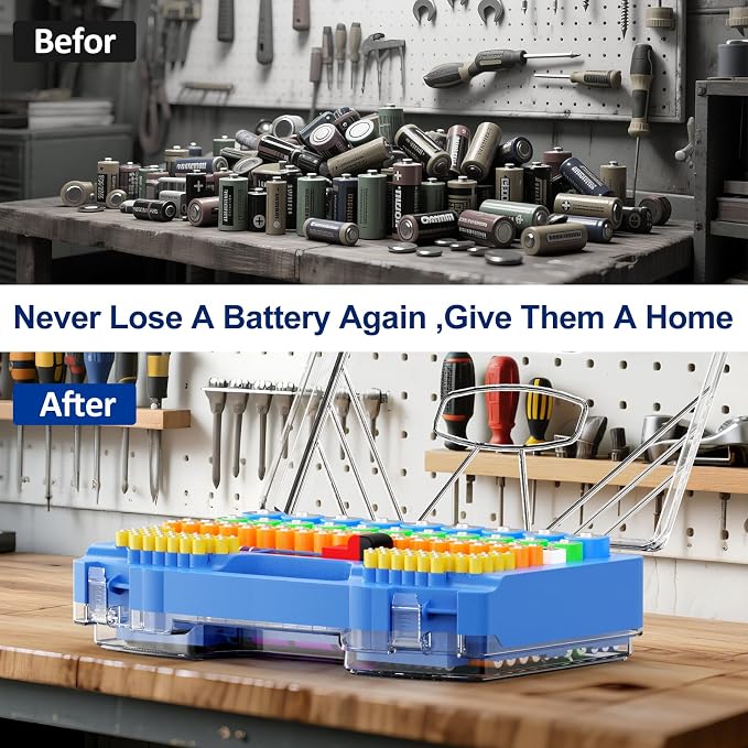 Battery Organizer Storage Holder Box Case - Image 5