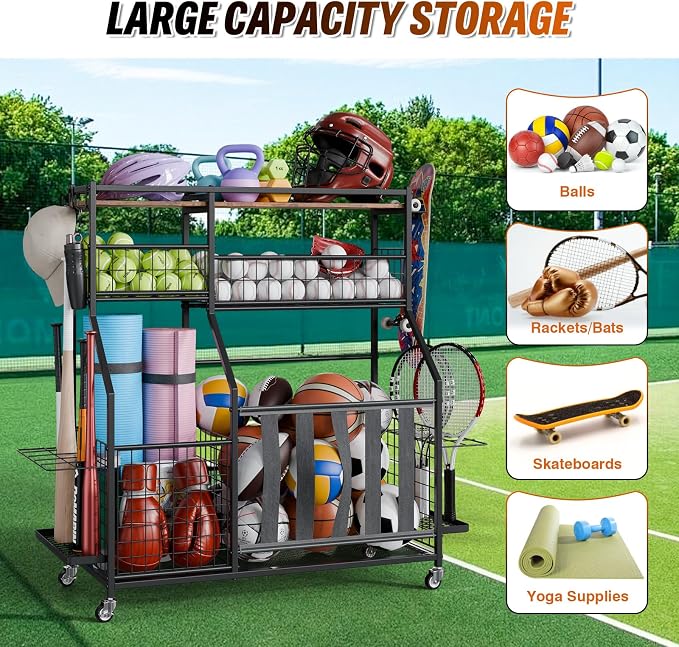 Sports Equipment Organizer, Garage Storage - Image 3
