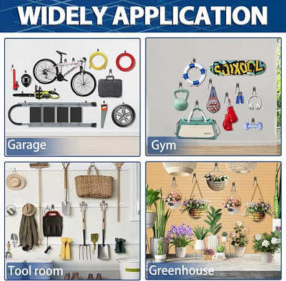 3-H Garage Wall Hooks 20 Pack, Garage Hooks Heavy Duty - Image 9