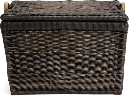 The Basket Lady Lift-Off Lid Wicker Storage Basket, 24.5 in L x 18 in W x 17.5 - Image 2