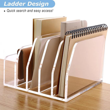 SANRUI Acrylic Desk File Organizer Holder - Image 3