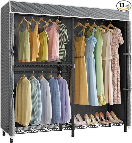 VIPEK V4C Garment Rack with Cover, Heavy Duty Portable Closet Adjustable Metal by VIPEK