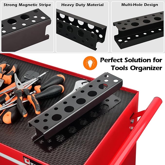 MUTUACTOR Screwdriver Organizer Rack Heavy Duty, Magnetic Mount Screwdriver - Image 3