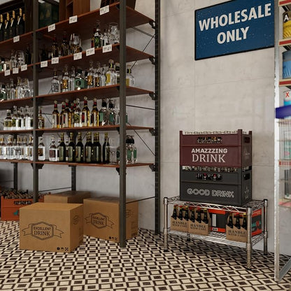 14" Deep x 24" Wide x 14" Height Wire Shelving Kit | 2-Tier | NSF Commercial - Image 7