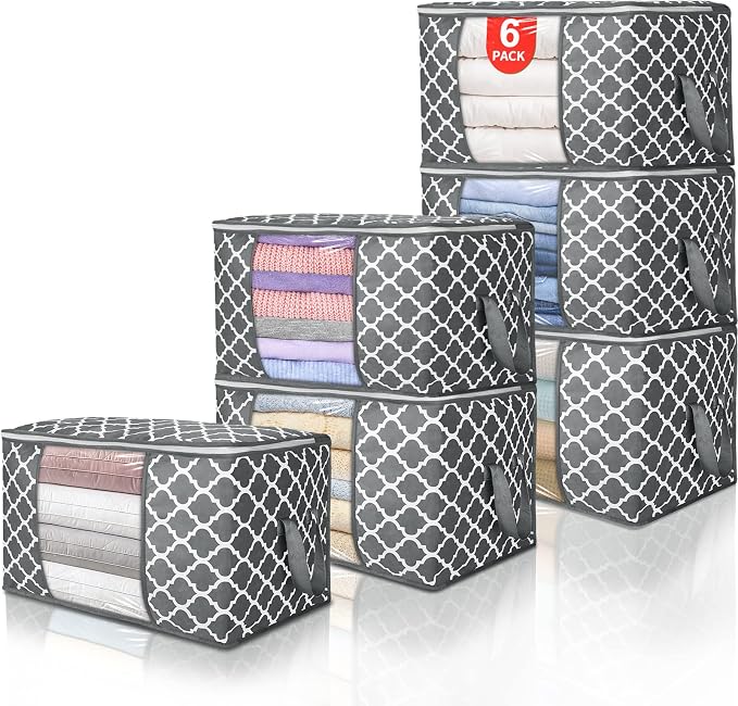 90 L Large Storage Bag Clothes Storage Organizer by BuddingJoy-BuildaJoyfulLifeforYou