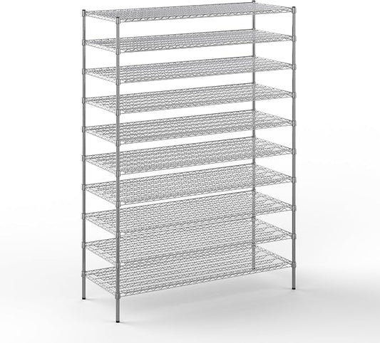 24" Deep x 60" Wide x 86" Height Wire Shelving Kit | 10-Tier | NSF Commercial by Regal+Altair