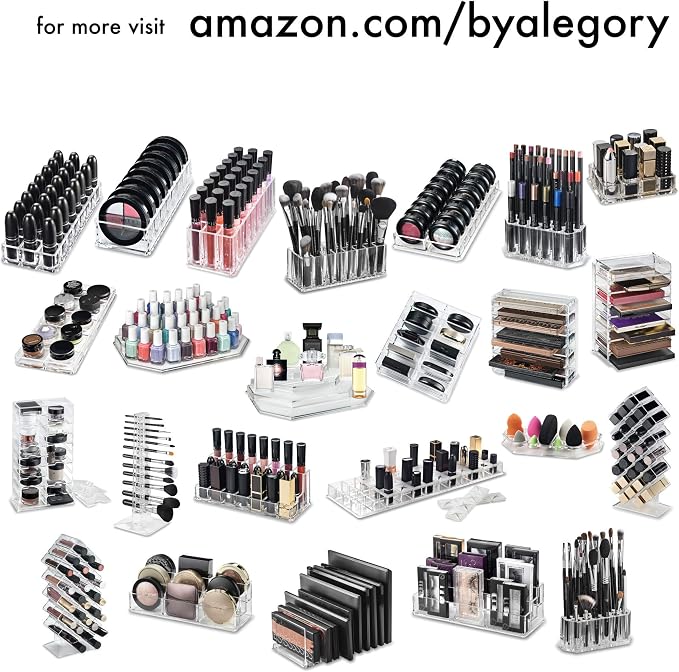 BY ALEGORY Acrylic Lip Gloss Organizer Makeup Storage Organization Refillablle - Image 6