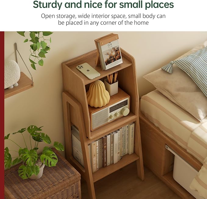 100% Solid Oak Ladder Shelf - Image 3