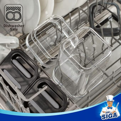 MR.SIGA 6 Piece Airtight Food Storage Container Set, BPA Free Kitchen Pantry - Image 5