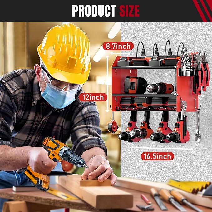 Modular Power Tool Organizer Wall Mount - Image 2