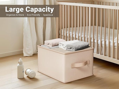 Storage Bins, Fabric Satin Storage Baskets - Image 2