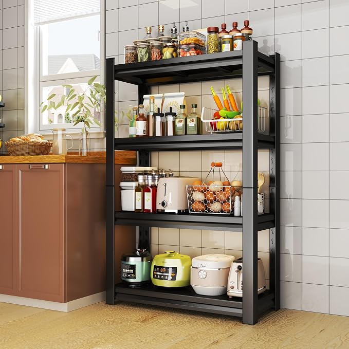Storage Shelves, Garage Metal Shelving Unit, Adjustable, Double-Layer Column - Image 3